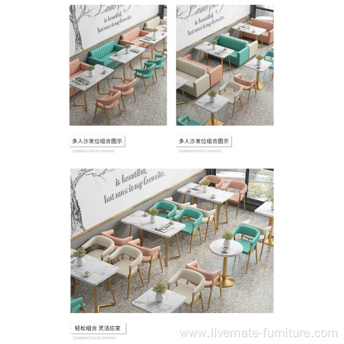 Customize design restaurant coffee shop furniture booth sofa